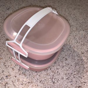 Sandwich & Lunch Holder Two Containers Pink